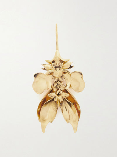 Alexander Mcqueen Gold-tone single earring at Collagerie