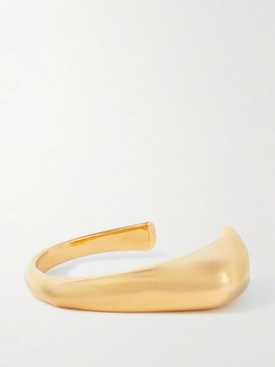 Alexander McQueen Thorn gold-tone cuff at Collagerie