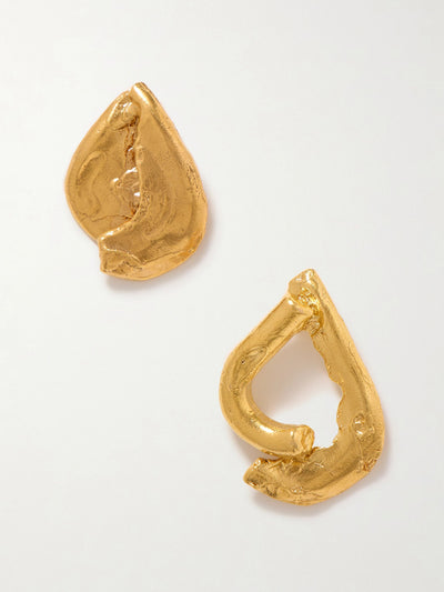 Alighieri The Warrior gold-plated earrings at Collagerie