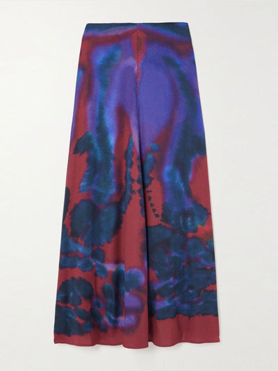 Altuzarra Hydra printed crepe skirt at Collagerie