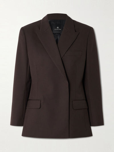 Anine Bing Woven blazer at Collagerie