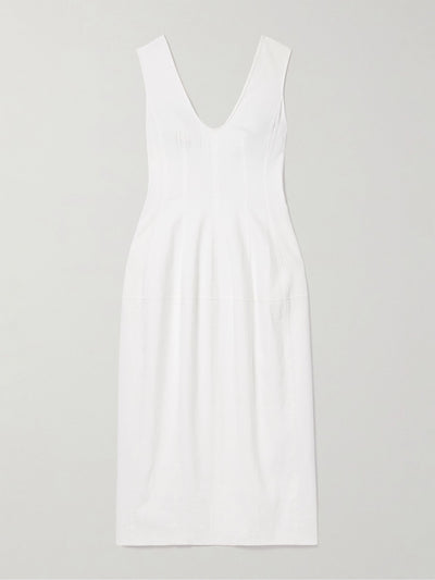 Another Tomorrow Organic hemp-blend midi dress at Collagerie