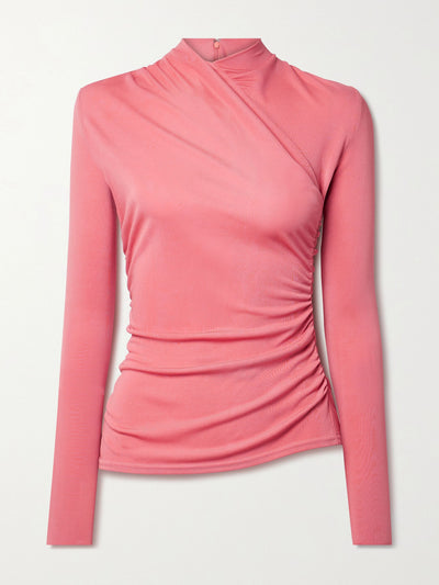 Another Tomorrow Pink stretch-jersey top at Collagerie