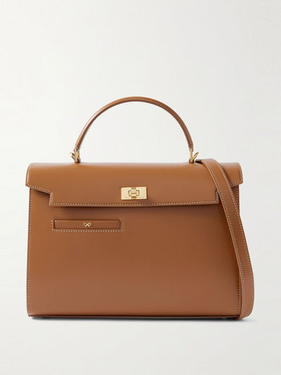 Anya Hindmarch Mortimer leather shoulder bag at Collagerie