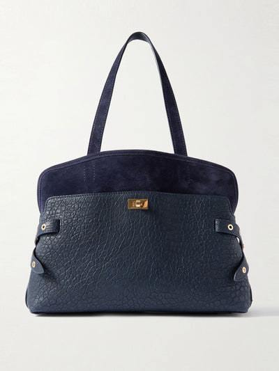 Anya Hindmarch Wilson textured-leather and suede tote at Collagerie