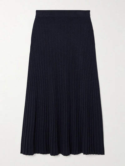 Arch4 Nillie ribbed cashmere midi skirt at Collagerie