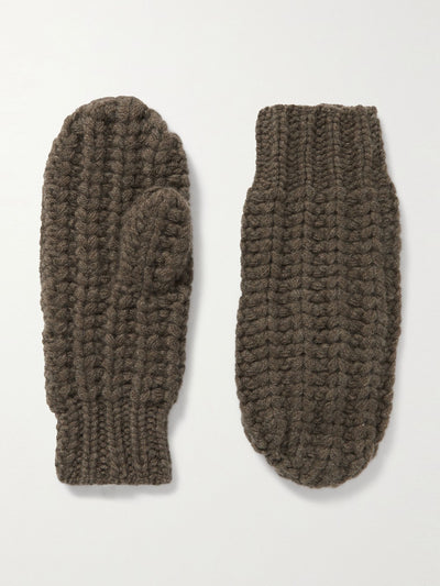 Arch4 Vantaa ribbed cashmere mittens at Collagerie