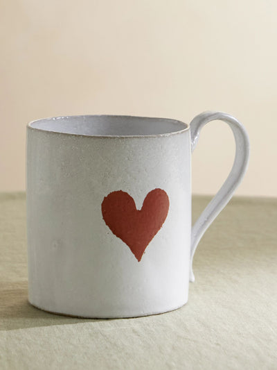 Astier De Villatte Heart glazed ceramic mug at Collagerie