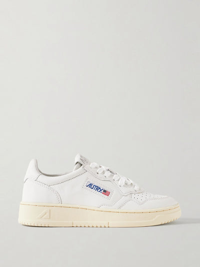 Autry White Medalist Low leather sneakers at Collagerie