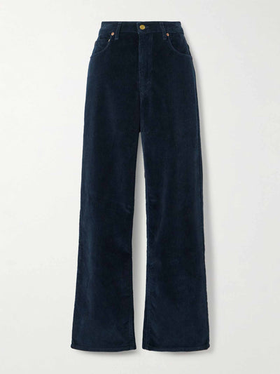 B Sides Elissa high-rise wide-leg cotton-corduroy pants at Collagerie