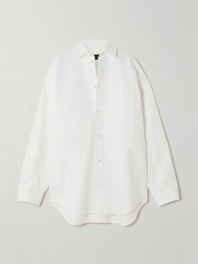 Balenciaga Oversized cotton-poplin shirt at Collagerie