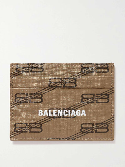 Balenciaga Printed coated-canvas cardholder at Collagerie