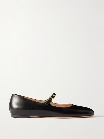 Bally Banya leather Mary Jane ballet flats at Collagerie