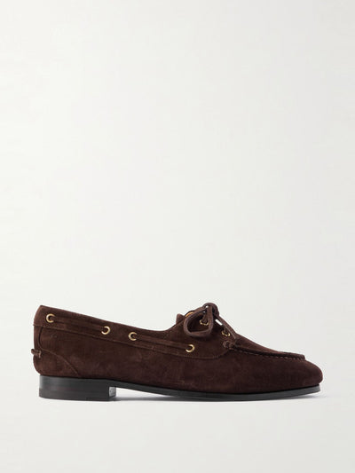 Bally Pathy suede boat shoes at Collagerie