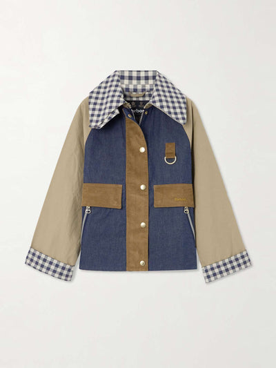 Barbour Gunnerside paneled cotton-canvas, denim and corduroy jacket at Collagerie