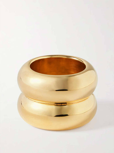 Uncommon Matters Breve gold-tone ring at Collagerie