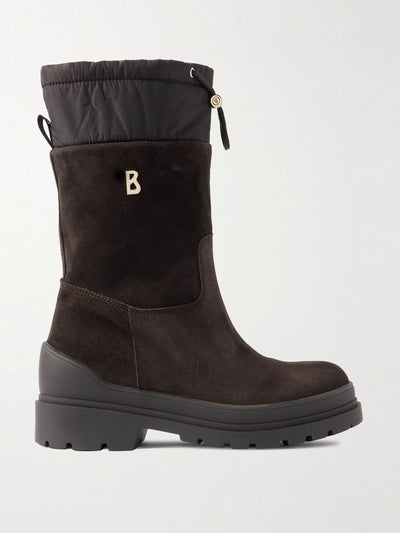 Bogner St. Moritz shell-trimmed shearling-lined suede ankle boots at Collagerie