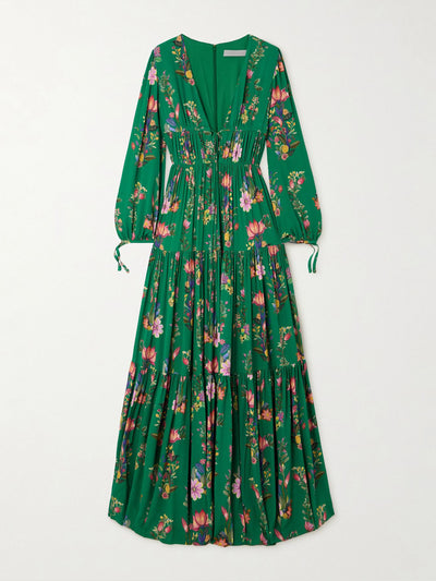 Borgo De Nor Freya floral-print jersey maxi dress at Collagerie