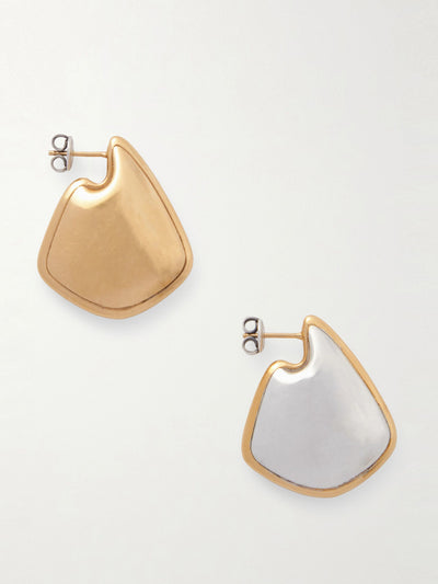 Bottega Veneta Gold and silver-tone earrings at Collagerie