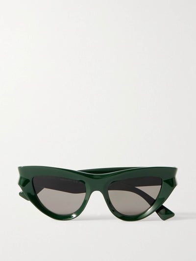 Bottega Veneta Eyewear Edgy cat-eye acetate sunglasses at Collagerie