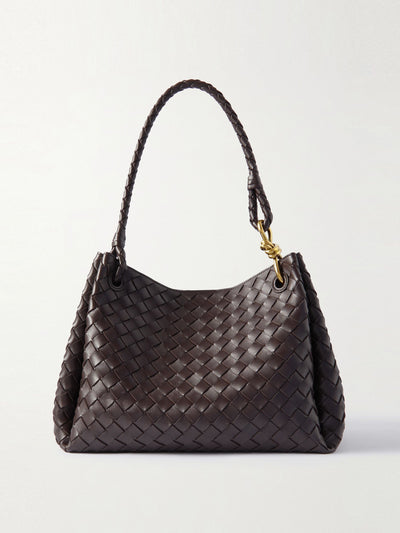 Bottega Veneta Parachute large intrecciato leather shoulder bag at Collagerie