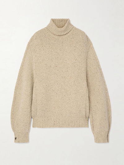 Bottega Veneta Button-detailed wool turtleneck sweater at Collagerie