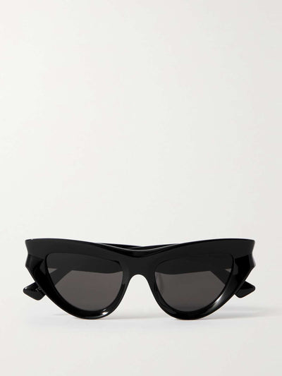 Bottega Veneta Eyewear Edgy cat-eye acetate sunglasses at Collagerie