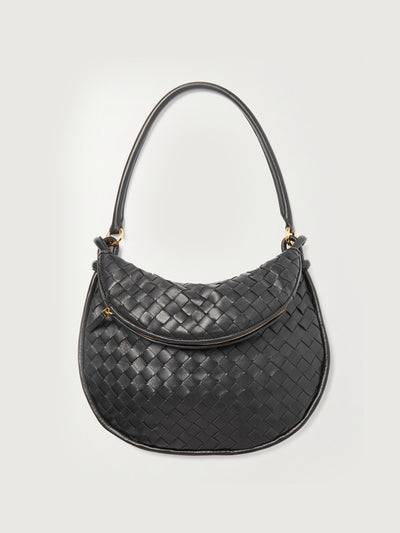 Bottega Veneta Gemelli medium intrecciato leather shoulder bag at Collagerie