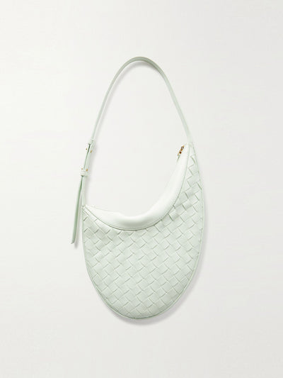 Bottega Veneta White leather shoulder bag at Collagerie