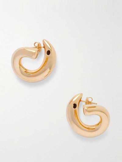 Bottega Veneta Sardine gold-plated earrings at Collagerie