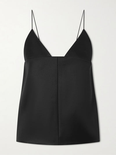 Brandon Maxwell The Bridges paneled wool and silk-blend top at Collagerie