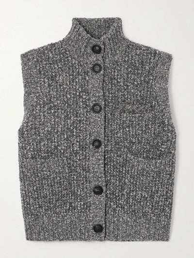 Brunello Cucinelli Embellished mélange wool and cashmere-blend cardigan at Collagerie