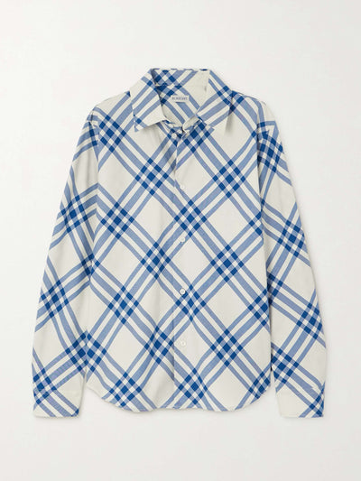 Burberry Checked cotton shirt at Collagerie