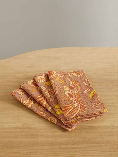 Cabana x Ulla Johnson Printed linen napkins (set of 4) at Collagerie