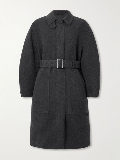Canada Goose Mila belted brushed padded wool-blend coat at Collagerie