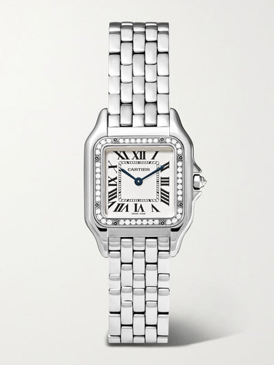 Cartier Panthère de Cartier small stainless steel and diamond watch at Collagerie