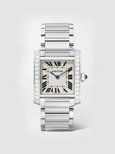 Cartier Stainless steel and diamond watch at Collagerie