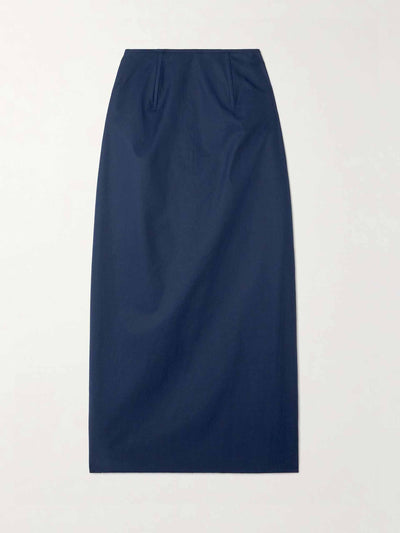 Carven Cotton-poplin maxi skirt at Collagerie