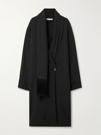 Carven Scarf-detailed crepe midi dress at Collagerie