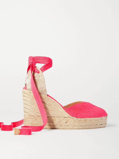 Castañer Chiara 80 canvas wedge espadrilles at Collagerie