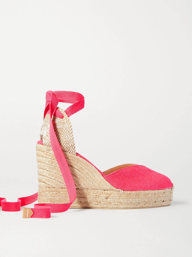 Chiara 80 canvas wedge espadrilles Shoes Castañer    - Collagerie