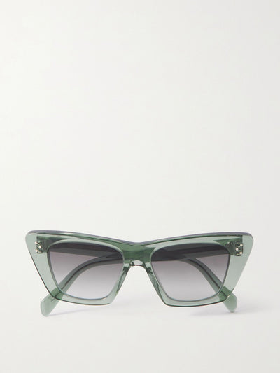 Celine Eyewear Cat-eye acetate sunglasses at Collagerie