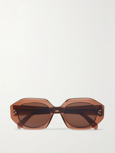 Celine Eyewear Hexagon-frame acetate sunglasses at Collagerie
