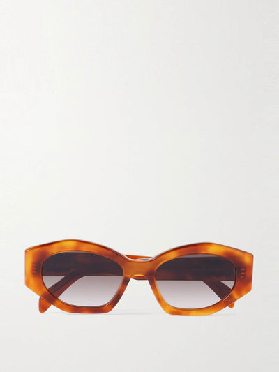 Celine Eyewear Triomphe cat-eye acetate sunglasses at Collagerie