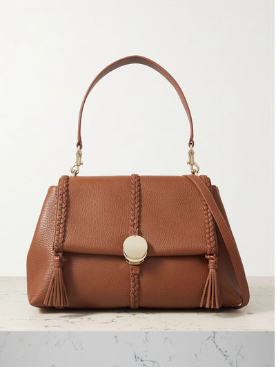 Chloé Penelope textured-leather shoulder bag at Collagerie