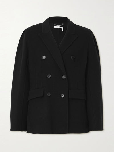 Chloé Double-breasted wool and cashmere-blend jacket at Collagerie