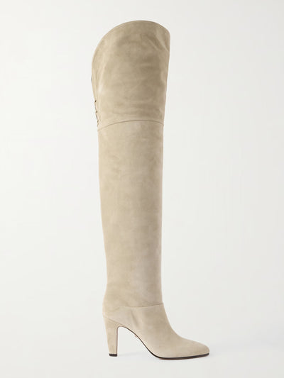 Chloé Eve suede over-the-knee boots at Collagerie