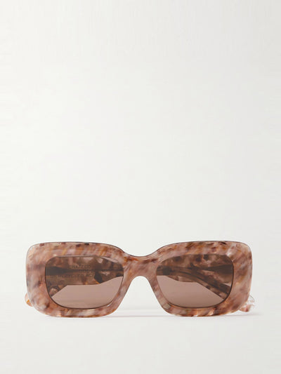 Chloé Eyewear Speckled square-frame acetate sunglasses at Collagerie