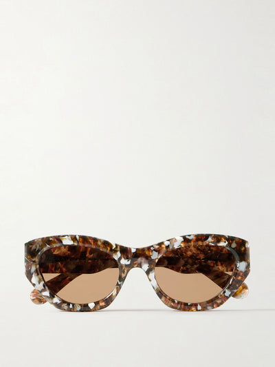 Chloé Eyewear Gayia cat-eye tortoiseshell recycled-acetate sunglasses at Collagerie