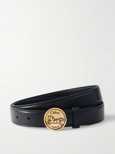 Chloé Horse Medal leather belt at Collagerie